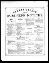 Directory 1, Carbon County 1875